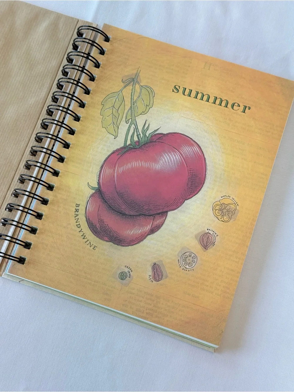 Garden Dreams Orange Tulip Spiral Notebook — Gardeners Scrapbook